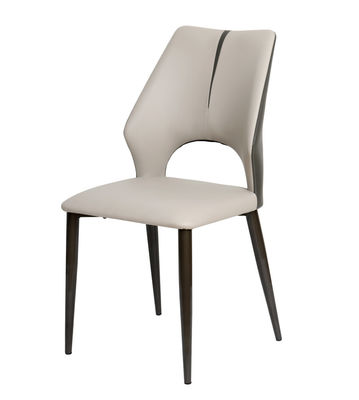 Stylish Design Sleek Leather Dining Chairs Easy To Clean for Home use