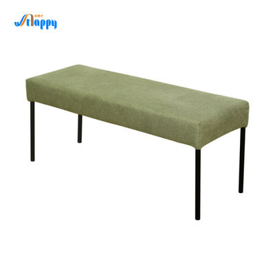 Modern Design Green Fabric Bench No Overturning With Metal Base Dc-7555