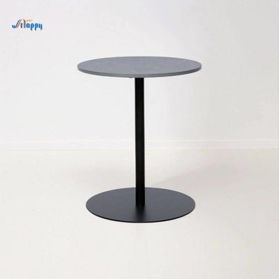 Ceramic Top Round End Table No Shaking with Metal Base For Dining Room CE-512