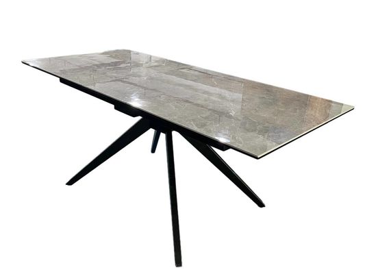 Amazing Grey Ceramic Extendable Dining Table Euro Style DT-1032 1350mm(+350)*800*720mm Length
