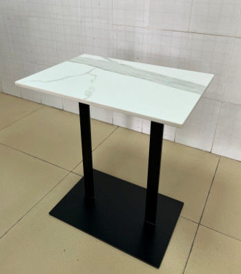 Metal Frame Ceramic Side Table Customized Size For Dining Room Furniture