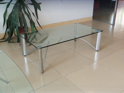 Modern Style Glass Coffee Table Stable Structure For Home Furniture HAPPYHOME CT-199