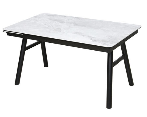 High Stability 850mm Ceramic Extendable Dining Table With Smooth Surface
