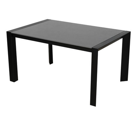 Ceramic Top Extendable Dining Table 2000mm Length With Black Iron Leg