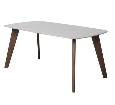 1600*850mm Ceramic  Top  Dining Table With Fixed Type Wooden  Leg