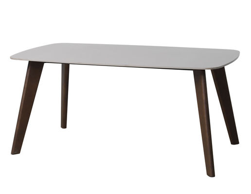1600*850mm Ceramic  Top  Dining Table With Fixed Type Wooden  Leg