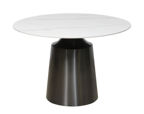 Fire Resistant Modern Round Dining Table Easy Cleaning With Customizable Size