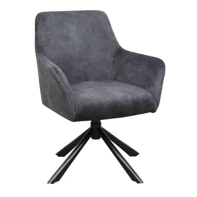 Grey Modern Swivel Chair Dining Room Furniture With Customizable Size