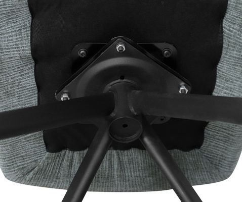 Comfortable Upholstery Modern Swivel Chair Sleek Design With Metal Frame