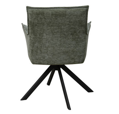 Comfortable Upholstery Modern Swivel Chair Sleek Design With Metal Frame