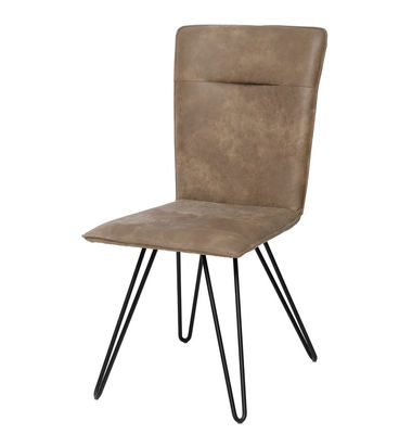 Elegant Design Modern Leather Side Chair Easy Cleaning For Restaurants