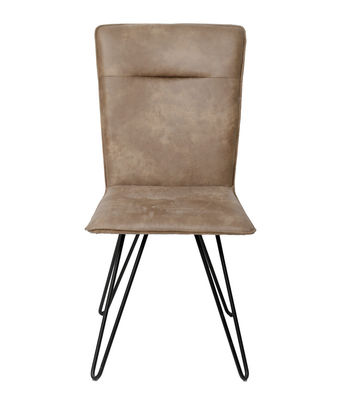 Elegant Design Modern Leather Side Chair Easy Cleaning For Restaurants