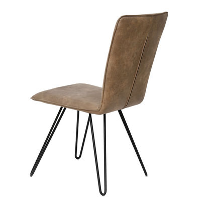 Elegant Design Modern Leather Side Chair Easy Cleaning For Restaurants