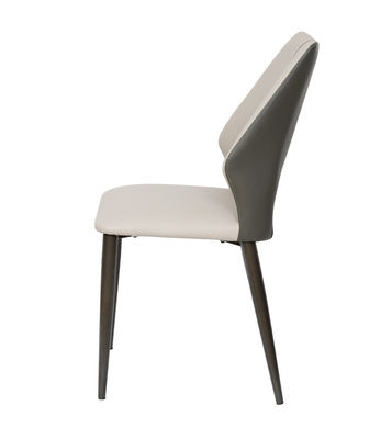 Stylish Design Sleek Leather Dining Chairs Easy To Clean for Home use