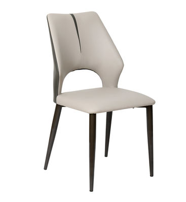 Stylish Design Sleek Leather Dining Chairs Easy To Clean for Home use