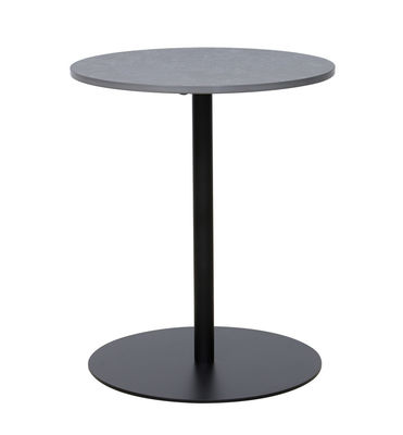 Highly Versatile Iron Frame Black Ceramic Side Table Easy To Assemble