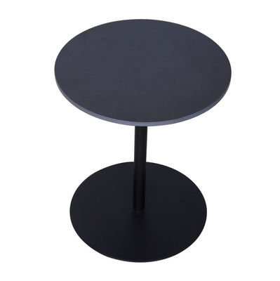 Highly Versatile Iron Frame Black Ceramic Side Table Easy To Assemble