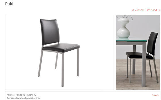 Indoor Use Comfortable Stylish Leather Dining Chairs Resistant To Dirt