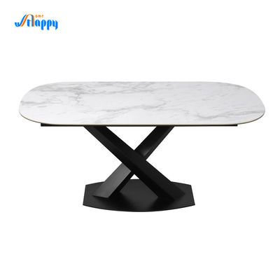 1700*900mm Modern Fixed type Ceramic Top Dining Table, Knock Down