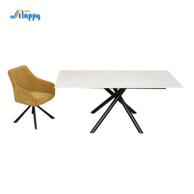 1800*900mm Modern Custom Fixed Ceramic top Dining Table, KD, for indoor usage