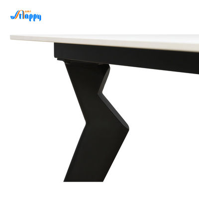 1800*900mm contemporary bespoke Ceramic top Dining Table, ready to assemble