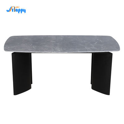 1750*850mm contemporary cut to size Ceramic top Dining Table, KD,metal base