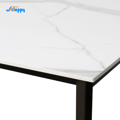 1500*850mm contemporary customized Ceramic top Dining Table, knock down
