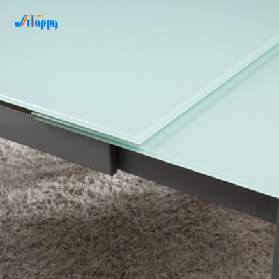 Rectangular Type Extendable Dining Table 140cm Length With Iron Legs
