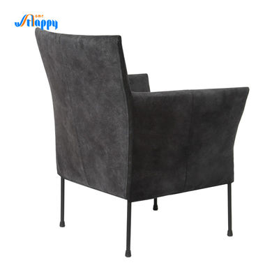 Contemporary Upholstered Accent Arm Chair Stable Structure With Metal Frame Dc-7383
