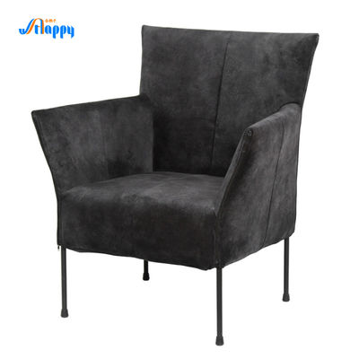 Contemporary Upholstered Accent Arm Chair Stable Structure With Metal Frame Dc-7383