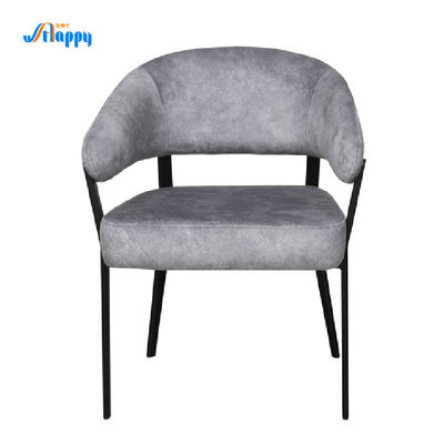 Easy Cleaning Fabric Upholstered Accent Chair High Stability With Metal Legs Dc-7553