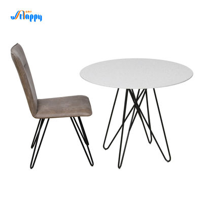 Diameter 900mm Modern Customized Ceramic Kitchen Tables, Knock-Down, Indoor Type DT-1024