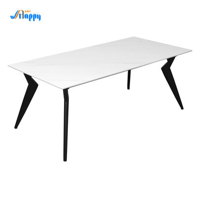 Modern Lifestyle Ceramic Top Dining Table Lightweight With Flat Packed DT-1007
