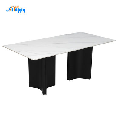 Aluminum Frame 1800mm Length Ceramic Kitchen Table Easy To Maintain