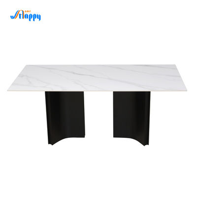 Aluminum Frame 1800mm Length Ceramic Kitchen Table Easy To Maintain