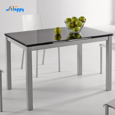700mm Width Expandable Modern Extendable Dining Table with Glass Top Dt-914-110
