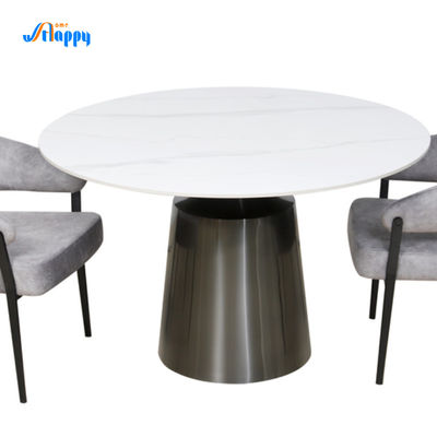 Flat Packed 1200mm Diameter Round Dining Room Table With Fixed Type DT-1023-120