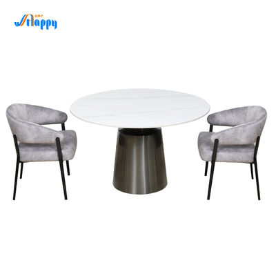 Flat Packed 1200mm Diameter Round Dining Room Table With Fixed Type DT-1023-120