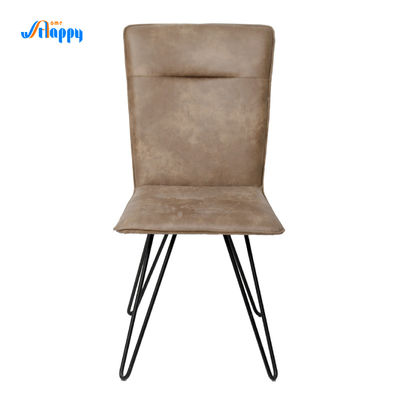 Mid Century Leather Modern Dining Chair Fashionable With Customized Design  Dc-7503
