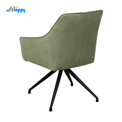 Modern Upholstered Leather Dining Room Chairs Armless With Metal Legs Dc-7522