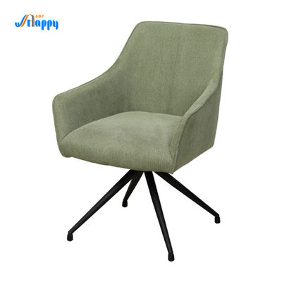 Modern Upholstered Leather Dining Room Chairs Armless With Metal Legs Dc-7522
