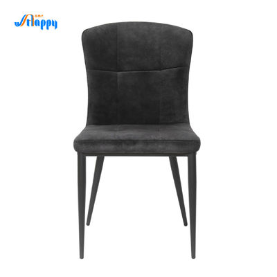 PU Leather Black Modern Dining Chairs Resistant Scratches For Home Dc-7538