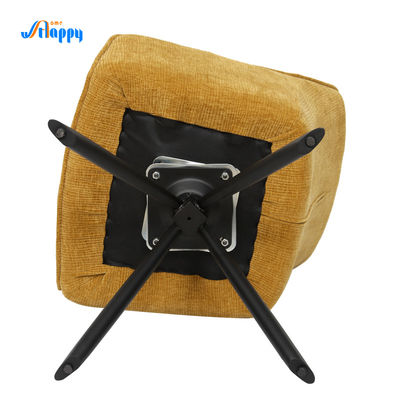 Yellow Modern Design Rotating Dining Chair Iron Frame With Low Back Dc-7536