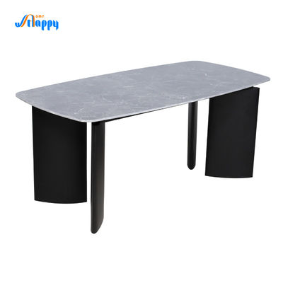 DT-1008 Non Porous Rectangle Dining Room Table 1750mm Length And Easy Cleaning