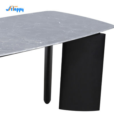 DT-1008 Non Porous Rectangle Dining Room Table 1750mm Length And Easy Cleaning