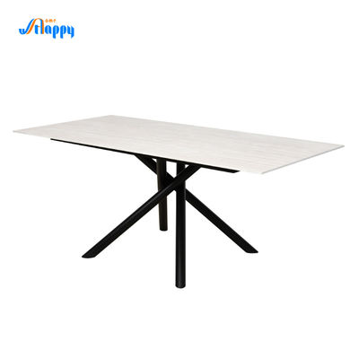 Contemporary 1800mm Ceramic Tile Dining Table DT-1030 With Iron Legs
