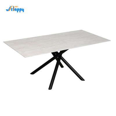 Contemporary 1800mm Ceramic Tile Dining Table DT-1030 With Iron Legs