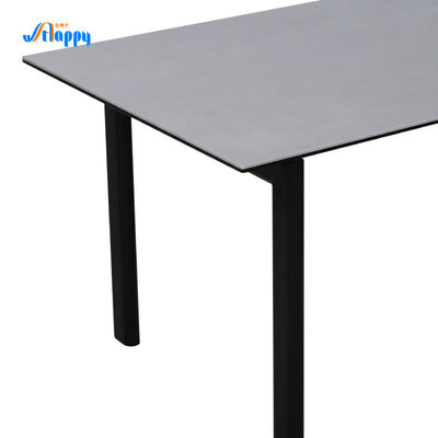 1650mm Ceramic Rectangular Dining Table Long Lasting For Family Use DT-996-165