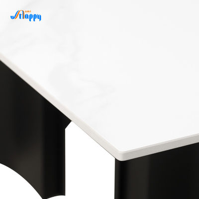 1800mm Modern Design Ceramic Top Dining Table DT-1019 With Flat Packed