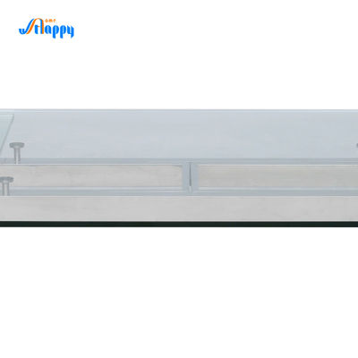 2000mm Length Rectangular Extendable Dining Table With Glass Top  DT-31120